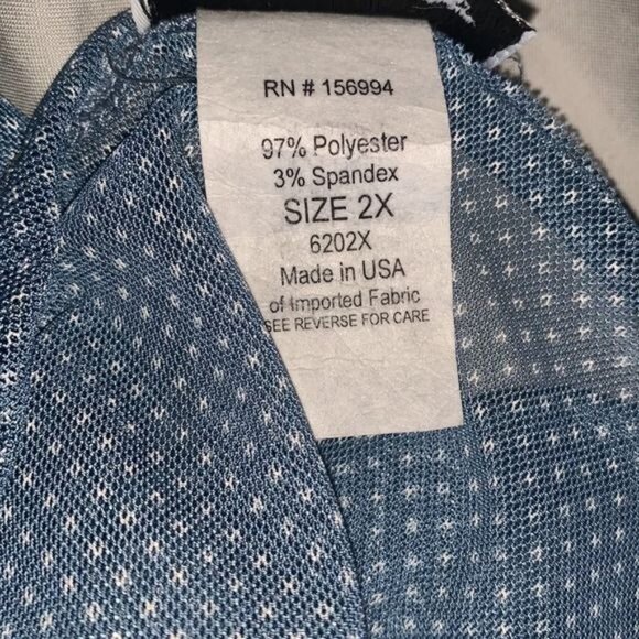 One More Thyme Womens Sheer Blue Duster Cardigan Size 2X - Picture 3 of 9